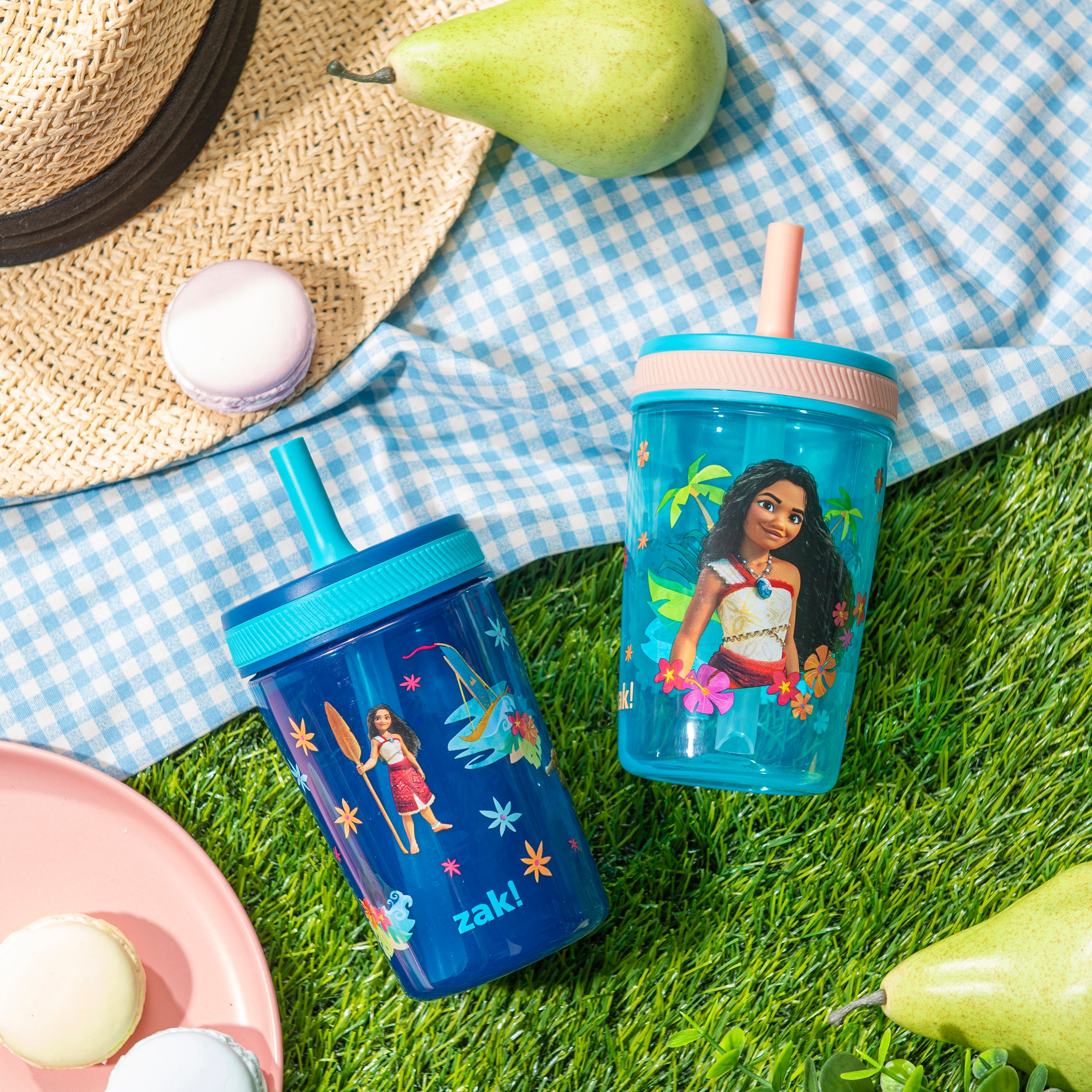 Disney Moana Kelso Kids Leak Proof Tumbler with Lid and Straw - 15 Ounces