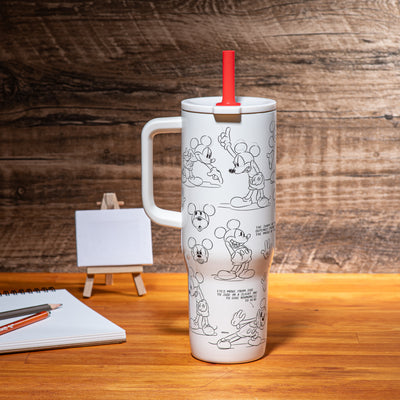 Sutton Insulated Straw Tumbler with Splash-Proof Lid - Mickey Mouse, 30 ounces