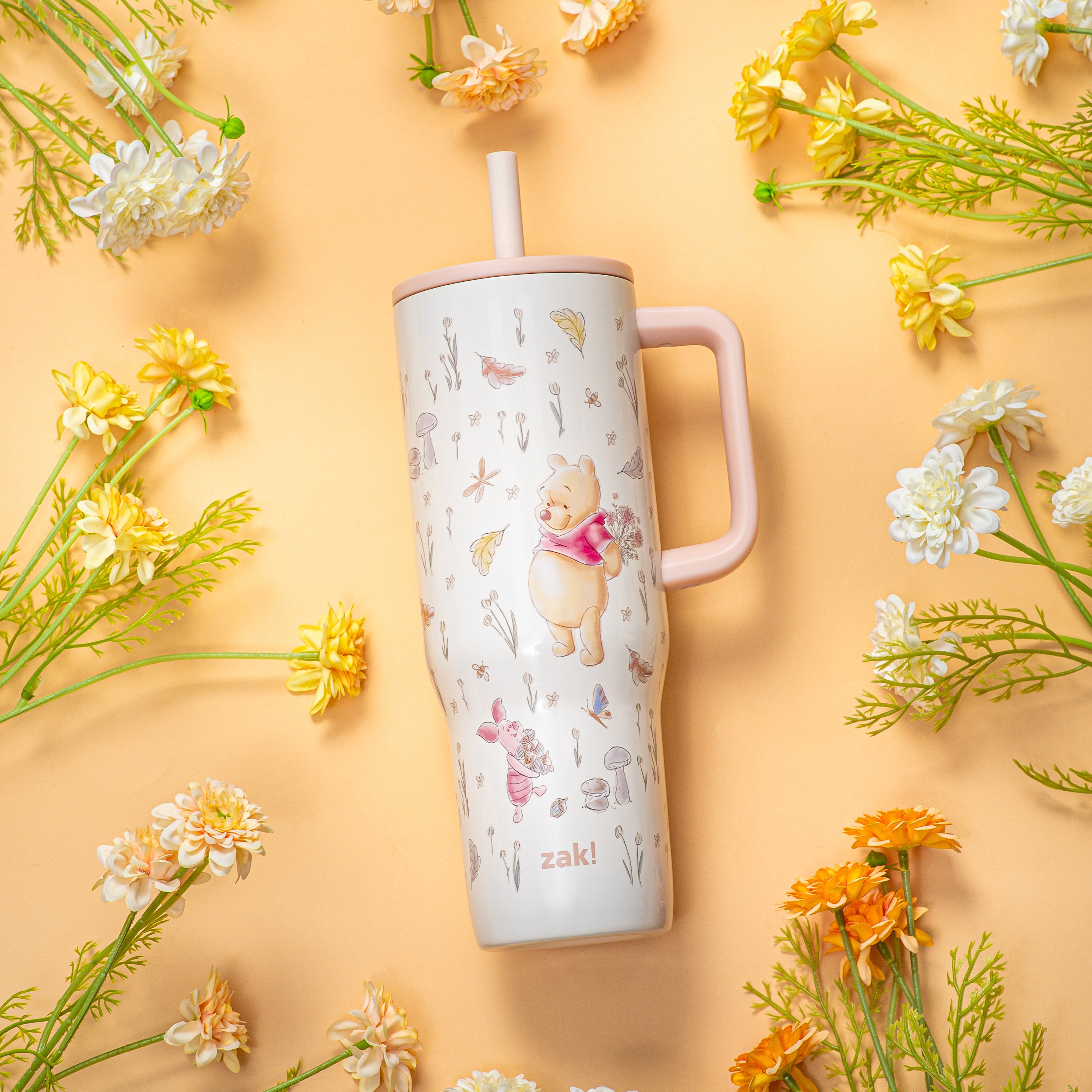 Sutton Insulated Straw Tumbler with Splash-Proof Lid - Winnie the Pooh, 30 ounces