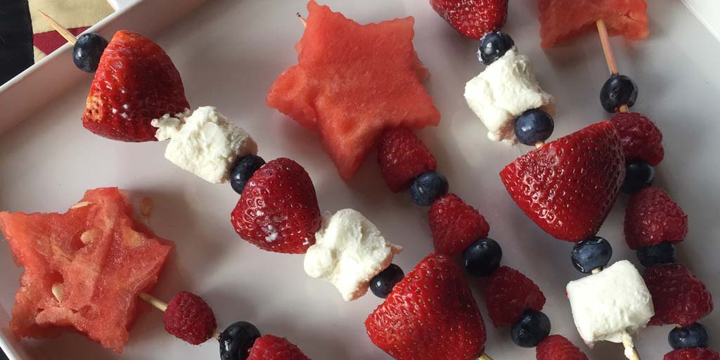 Summer Fruit Dessert Skewers