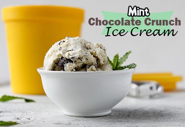 Mint Chocolate Crunch Ice Cream Recipe