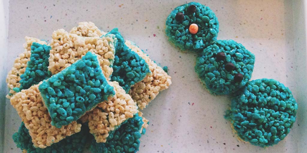 Disney's Frozen Themed Rice Krispy Treats Recipe