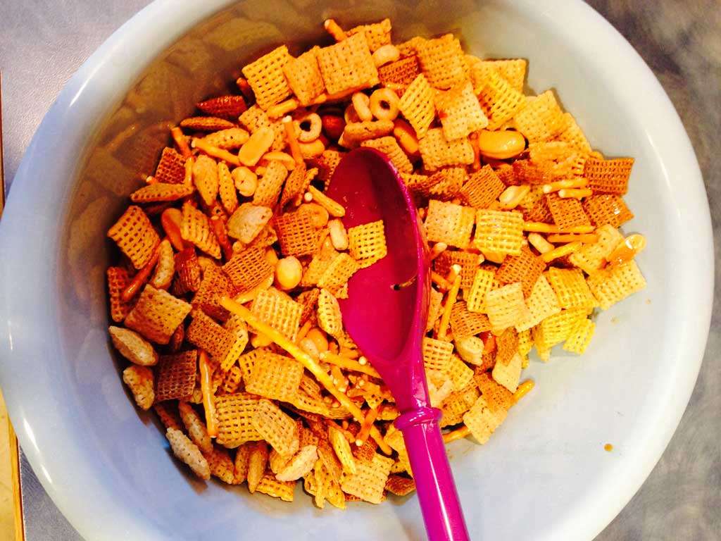 Cheery Chex Party Mix Recipe