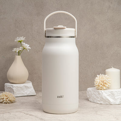 Harmony Recycled Stainless Steel Insulated Hot & Cold Tumbler - Cream, 64 ounces