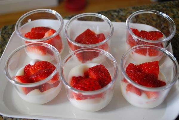 strawberry and yogurt
