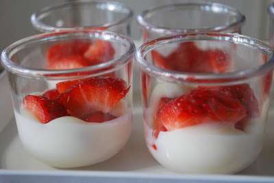 strawberry and yogurt