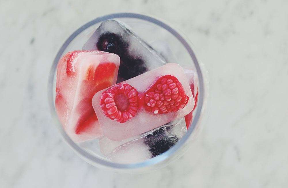 fruit ice cubes
