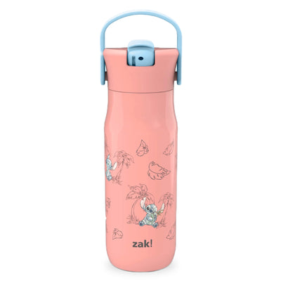 Disney Lilo and Stitch Harmony Recycled Stainless Steel Kids Water Bottle with Straw Spout, 20 ounces