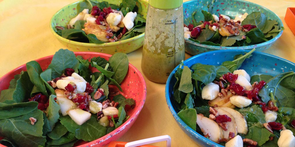 Spinach Kale Pear Salad Recipe