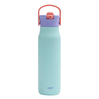 Harmony Stainless Steel Water Bottle with Flip-Up Straw Spout - Mint Ice Cream, 32 ounces
