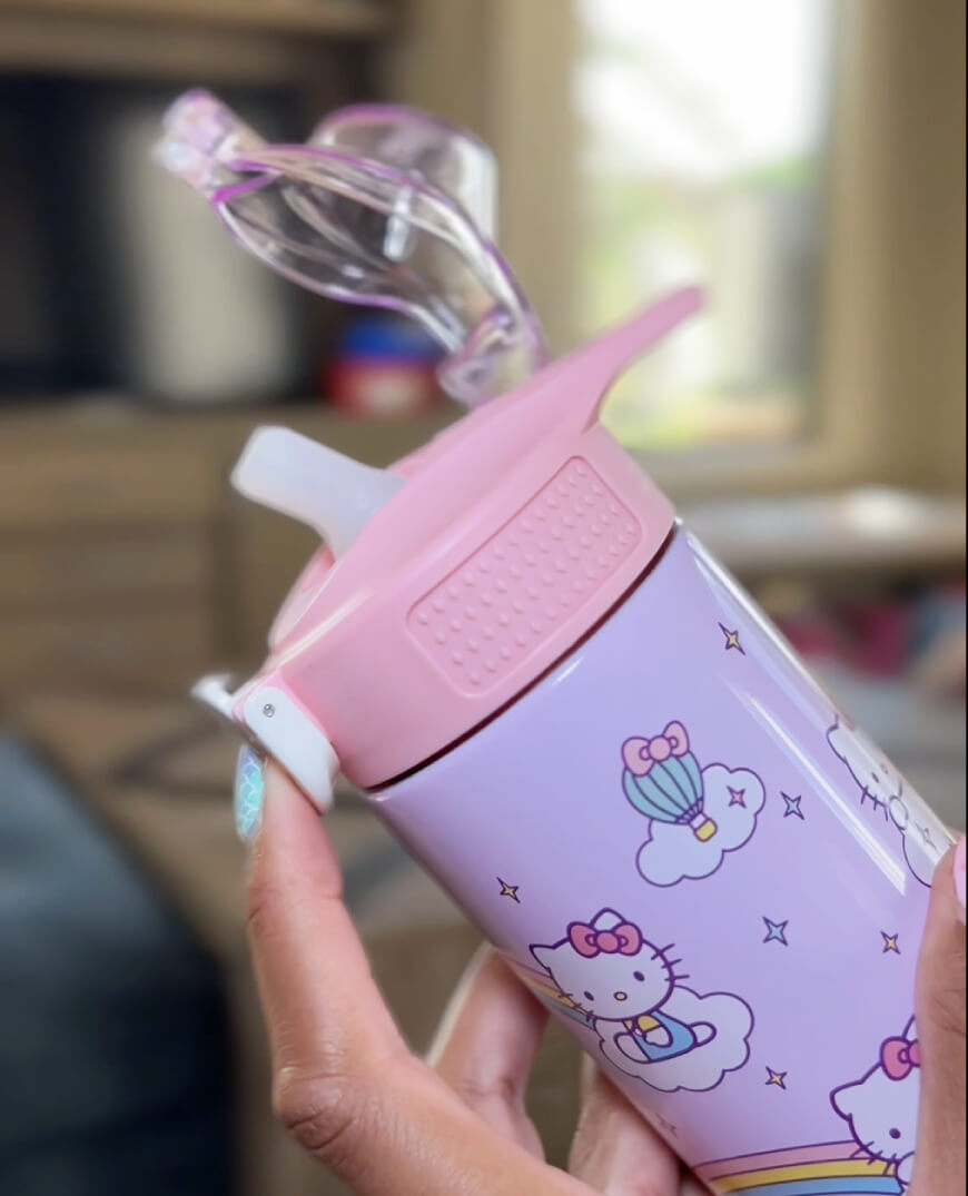Load video: Check out these zak designs sage water bottles